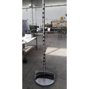 Portabottiglie in acciaio inox satinato